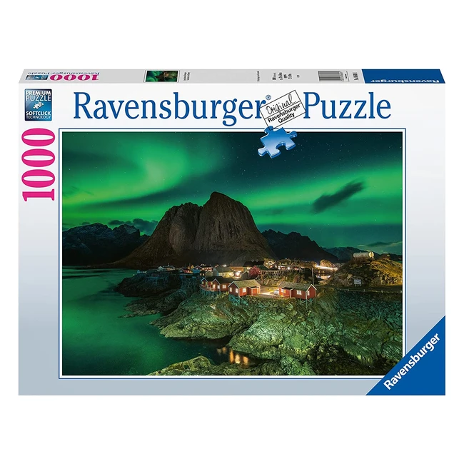 Puzzle Ravensburger Aurora Boreale Norvegia 1000 Pezzi - Relax e Concentrazione 