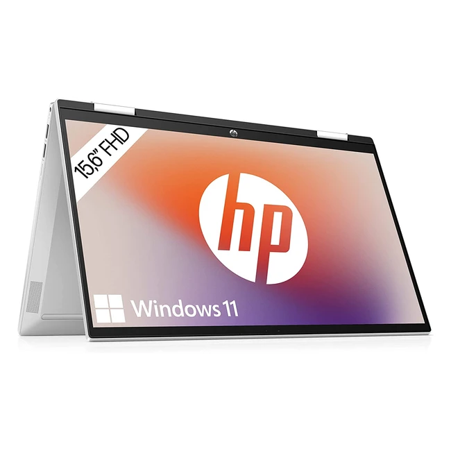 HP Pavilion x360 2in1 Convertible Laptop - FHD IPS Touchscreen - Intel Core i7-1255U - 16GB DDR4 RAM - 512GB SSD - Windows 11 Home - Silber