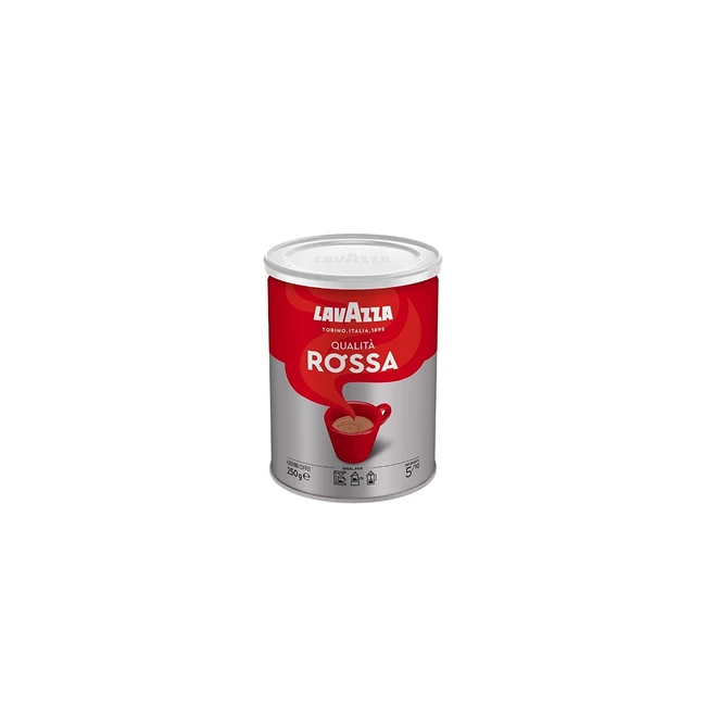 Lavazza Qualit Rossa Kaffee 250g - Arabica  Robusta mit Schokoladen-  Trocke