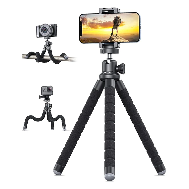 360 Rotating Phone Tripod Standmount for iPhone & Android - Lightweight & Portable
