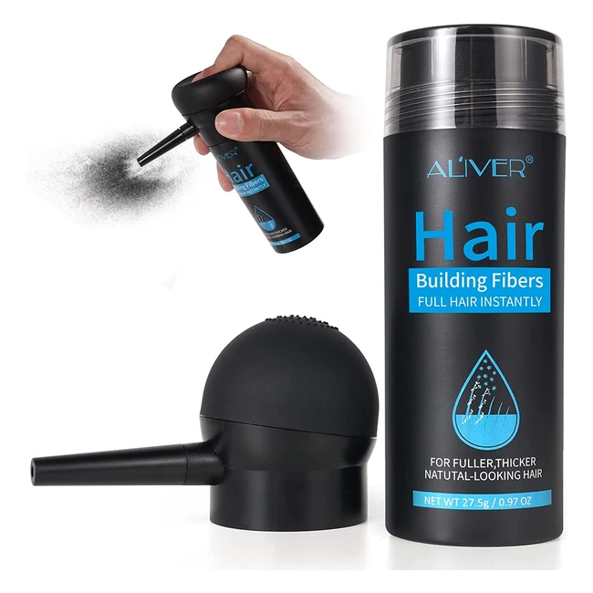 Professional Quality Hair Fibres for Thinning Hair - Instantly Conceals Hair Loss in 15s - Hair Genetics