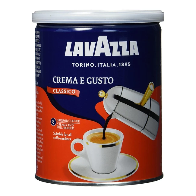 Lavazza Crema e Gusto Classico gemahlener Kaffee - Intensitt 710 runder Gesch