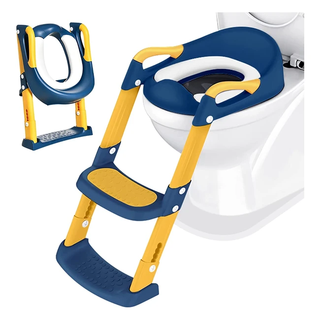 Adaptador WC para niños con escalera y asiento plegable - Seguridad y comodidad garantizadas