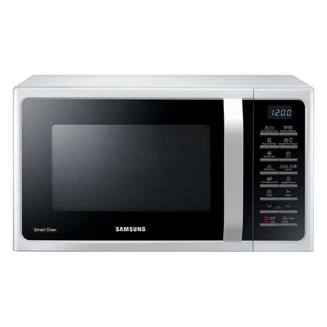 Forno a microonde combinato Samsung Smartoven MC28H5015AW - 28L, 900W Grill, Cottura Ventilata, Bianco