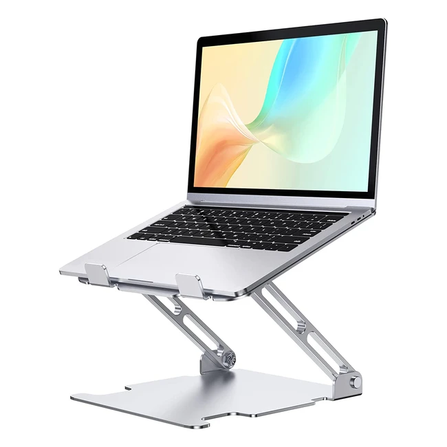 Soporte portátil Glangeh, elevador ergonómico de aleación de aluminio con altura ajustable y ventilación para MacBook, Dell, HP, Lenovo y tabletas 10-16