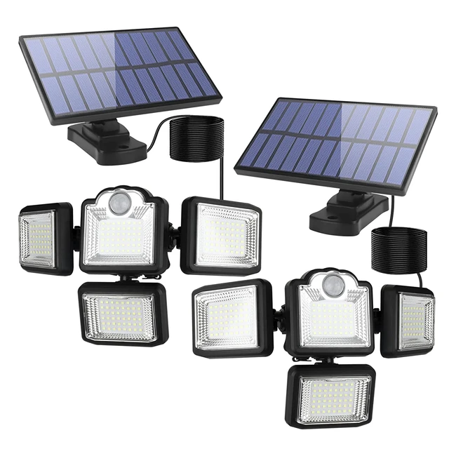 Luces Solares Tendovo con Sensor de Movimiento y 4 Modos de Iluminacin LED - I