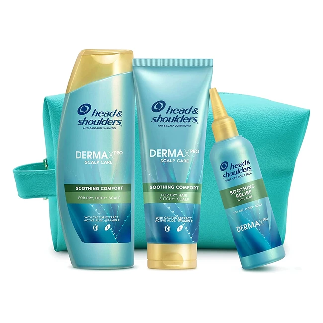 Head  Shoulders DermaxPro Anti-Dandruff Shampoo  Conditioner Set with Wash Bag