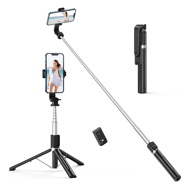 Atumtek 49 Selfie Stick Tripod with Bluetooth Remote for iPhone, Samsung, LG, Google Smartphones - Stable and Lightweight