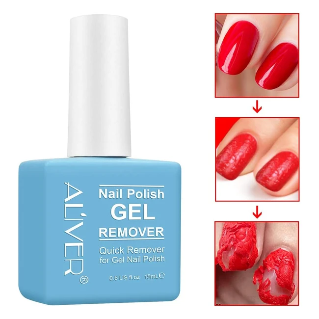 Quick & Easy Gel Nail Polish Remover - Remove in 23 Minutes - No Foil Needed - 1 Pack