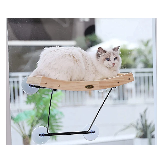 Hamac de fenêtre chat Pecute 2 en 1 - Griffoir en sisal durable et solide pour chat jusqu'à 15 kg