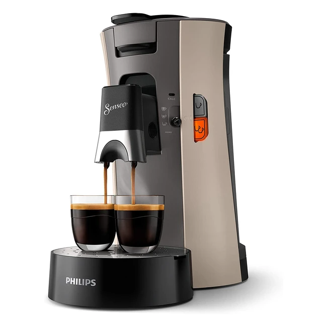 Philips CSA24031 - Machine à café dosettes Senseo Select Eco Intensity Plus Cream - Fonction Memo - Nougat