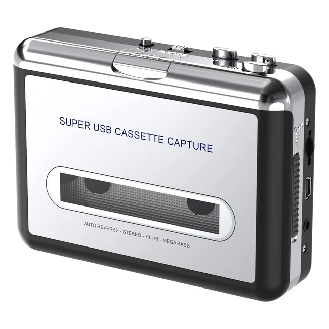 Convertisseur USB cassette en lecteur MP3 numrique - Compatible avec PC et jac