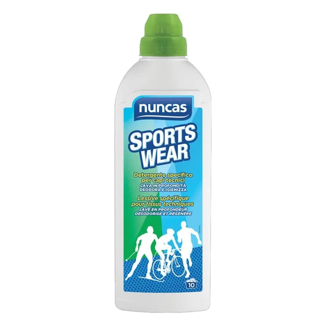 Detergente Nuncas Sportswear per Capi Tecnici - Pulizia Efficace e Igiene Perfetta