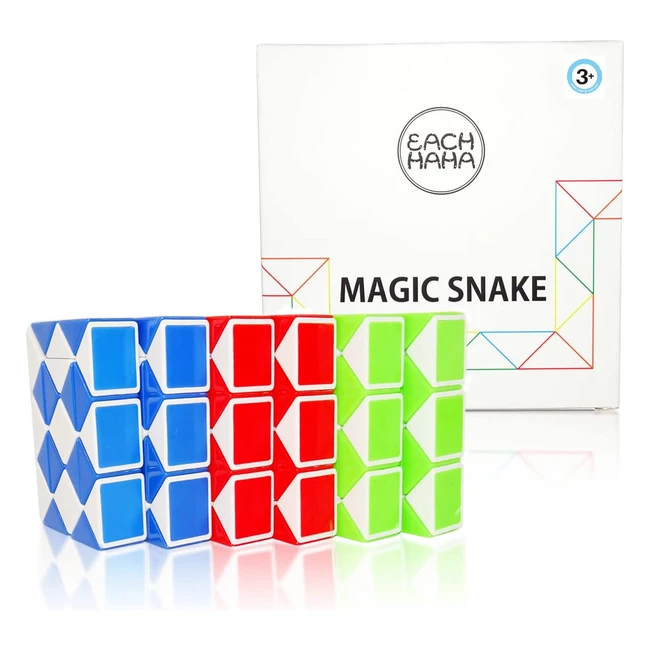 Mini Serpent Magique pour Enfants - Cadeau Anniversaire avec 24 Nœuds - Cube Magique en ABS Durable - Jeu Éducatif et Créatif