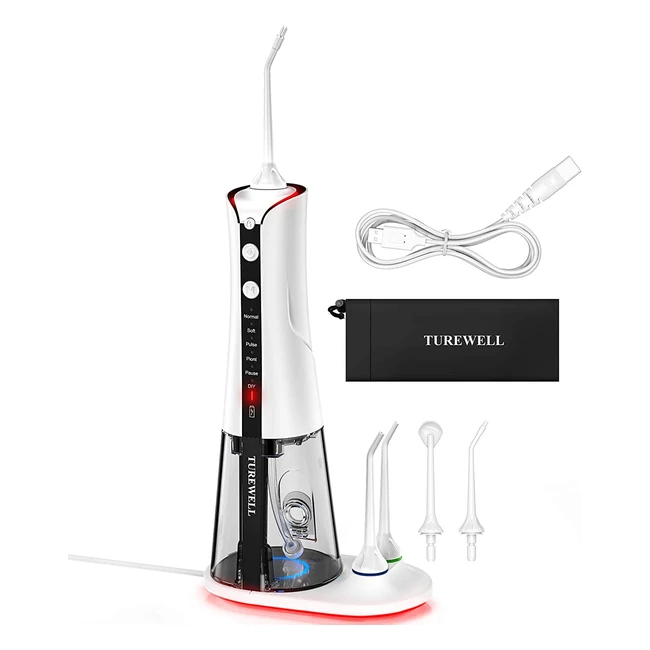 Irrigador dental portátil Turewell YXY803 con 6 modos y 5 boquillas - ¡Limpieza profunda al alcance de su mano!