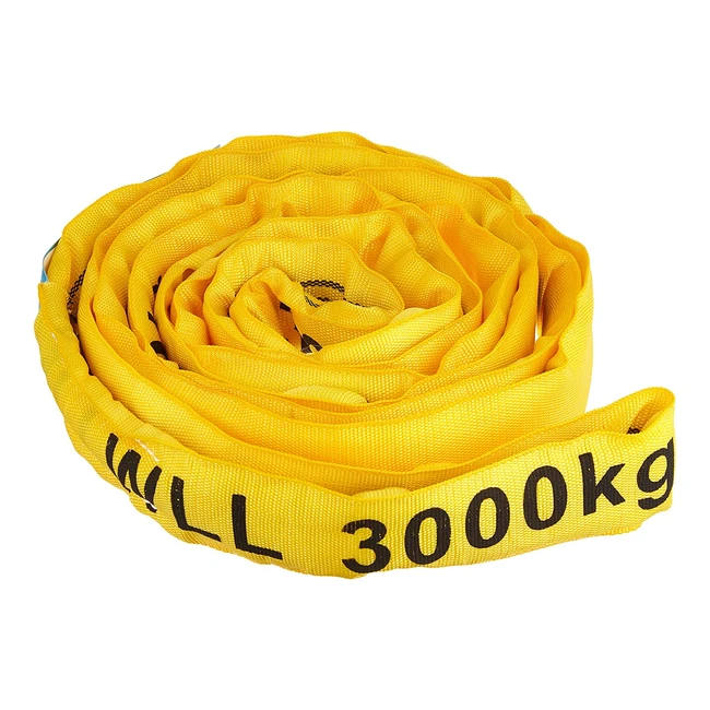 Câble de traction Braun 30041RS en polyester jaune - 3000 kg de puissance - 2 m - Import Allemagne