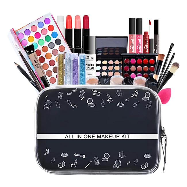 FantasyDay All-in-One Makeup Set - Full Makeup Kit for Women with Eyeshadow Palette, Lipstick, Blush, and More