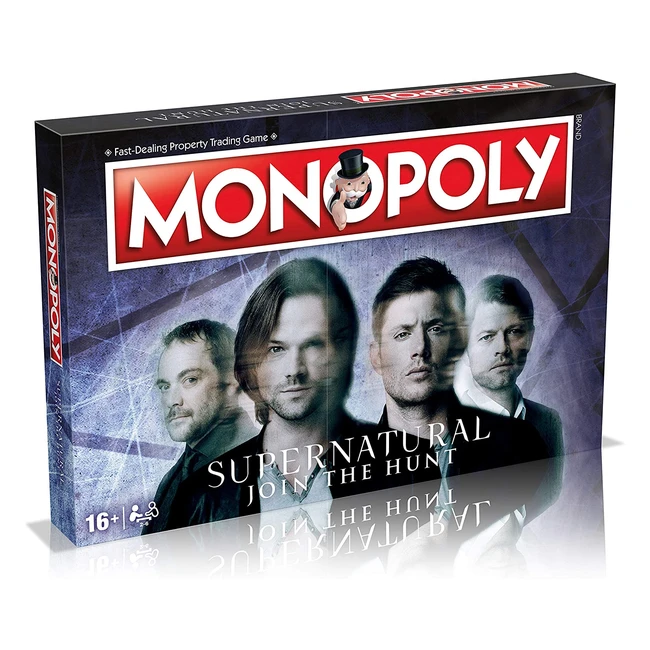 Monopoly Supernatural - Jeu de Société Winchester avec Jeton et Cartes de Propriété