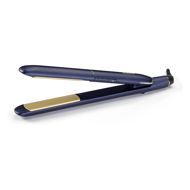 Babyliss Midnight Luxe Hair Straightener 2516U - UltraSmooth Titanium-Ceramic Fl