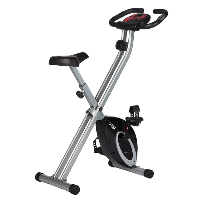 Ultrasport F-Bike Heimtrainer klappbar, Trainingscomputer, verstellbare Widerstandsstufen, Handpulssensoren