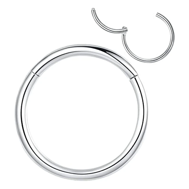 UHaveFun Hypoallergenic Nose Rings - Surgical Steel Piercing Jewelry for Men and