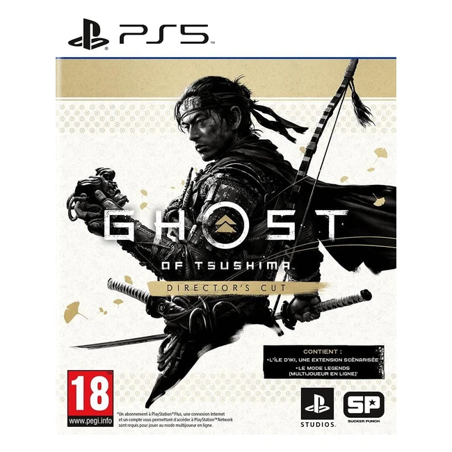 Jeu Ghost of Tsushima Director's Cut PS5 - Action & Aventure - Graphismes 4K - Nouvelle extension exclusive