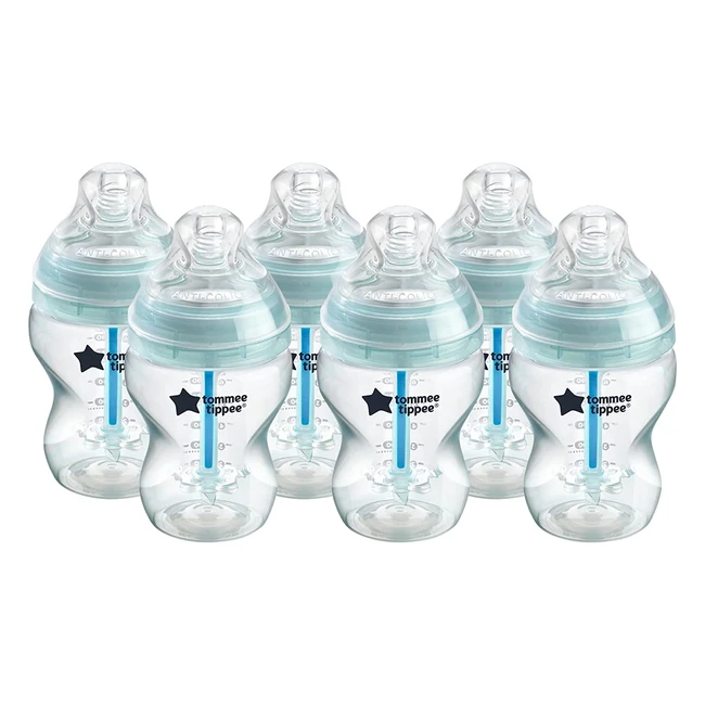 Tomme Tippee Anticolic Baby Bottles - Breastlike Teat  Unique Venting System - 