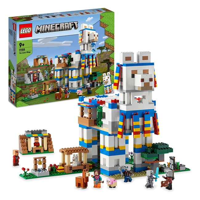 Lego Minecraft Villaggio dei Lama: Casa Giocattolo con Animali della Fattoria