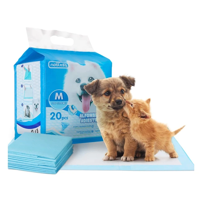 Empapadores para perros Nobleza - Ultraabsorbentes y antibacterianos 60x60cm (20 unidades)