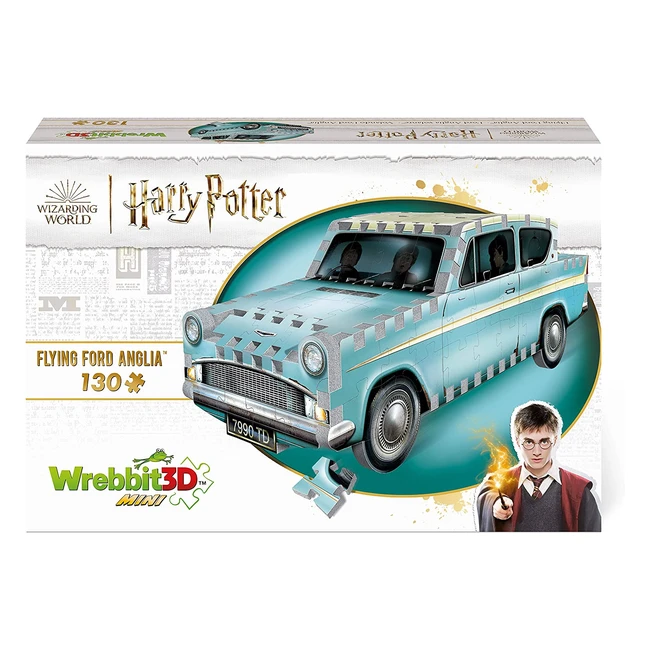 Puzzle 3D Harry Potter Flying Ford Anglia 130 pièces - Wrebbit3D