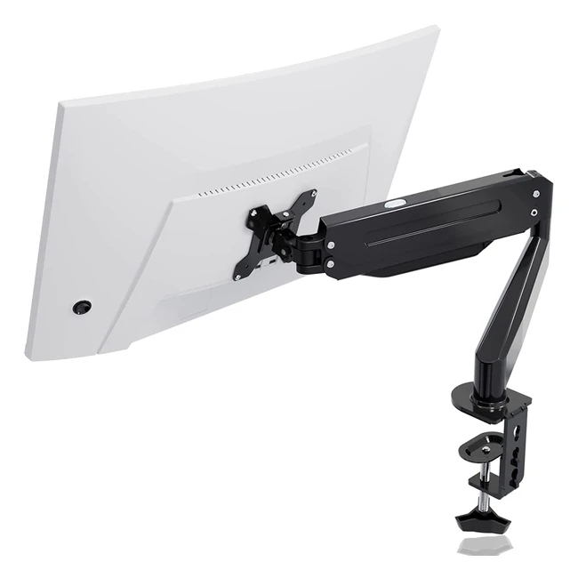 Support écran PC Suptek, bras pour écrans LCD LED de 17-27 pouces avec ressort et gaz rotatif 360, VESA 75x75/100x100mm