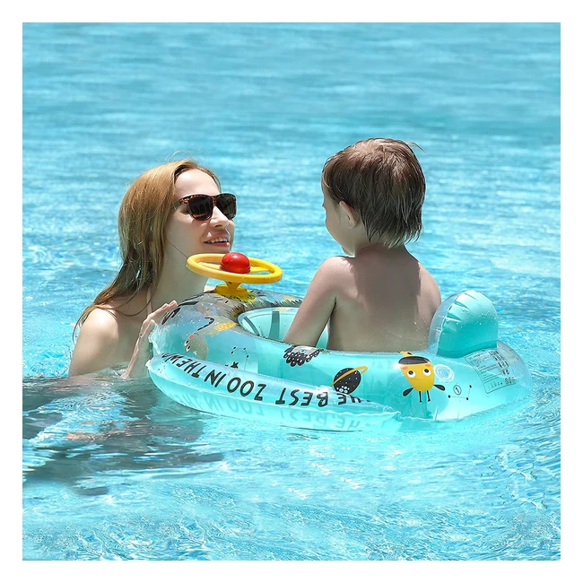 Inflatable Swim Seat Float Boat for Kids 6-36 Months - Safe and Fun Pool Ride-On