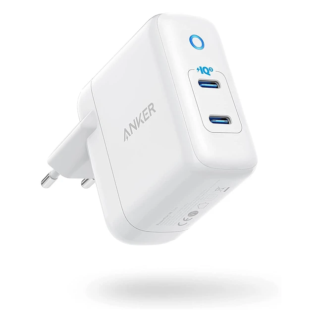Anker PowerPort III Duo Compact 40W Double Port Type C Wall Charger with PowerIQ 30 Power Delivery - iPhone 13/13 Mini/13 Pro/13 Pro Max/12/11, Galaxy, Pixel, iPad, and More