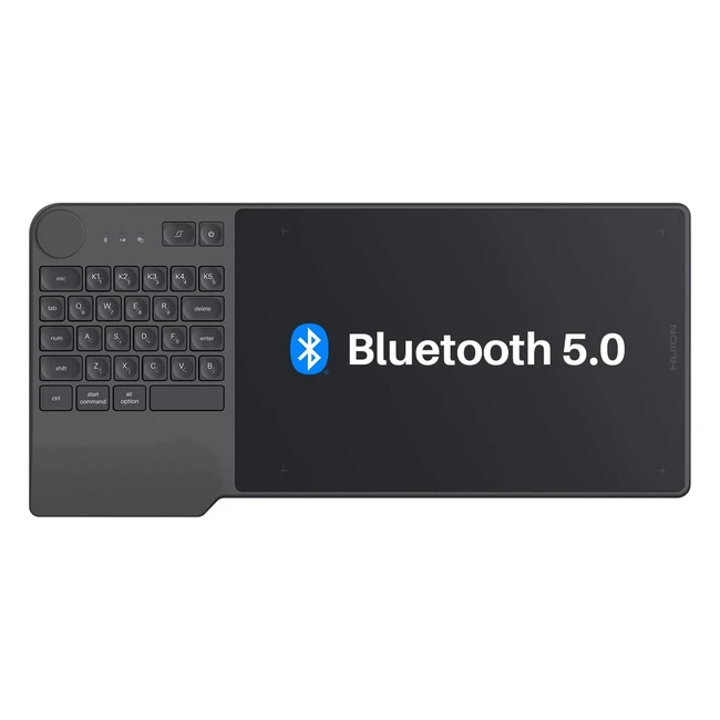 Tablette Graphique Huion Inspiroy Keydial KD200 Bluetooth 5.0 Sans Fil avec Clavier Dial et Stylet Passif pour PC/Mac/Android - Remote Learning