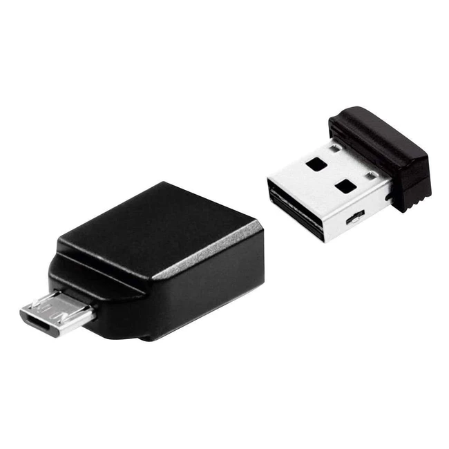 Verbatim 49822 Nano USB-Stick 32GB mit Micro-USB-Adapter - Speicherplatz und Kompatibilität in einem