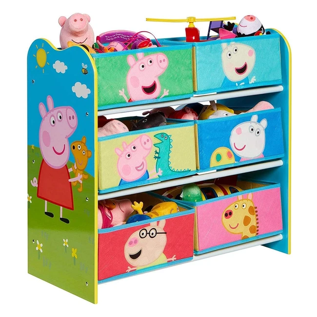 Peppa Pig Kids Toy Storage Unit - Colorful Fun and Functional