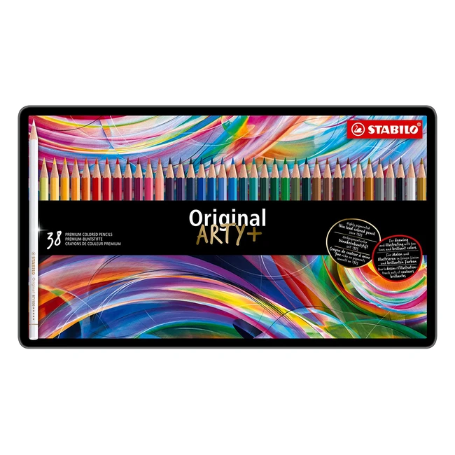 Crayon de couleur Stabilo Original x38 - Mine fine - Coloris assortis