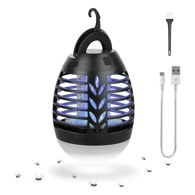 Sendowtek Mosquito Killer Lamp - Portable, Waterproof, USB Rechargeable, 3 Brightness Levels