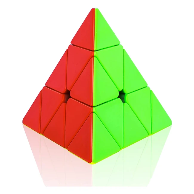 Pyraminx Speed Magic Cube COOJA - Sans Autocollant Durable Lisse et Rapide