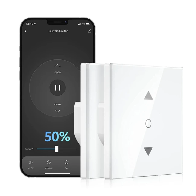 Interruptor persianas wifi Maxcio - Control por porcentaje de app y voz - Compat
