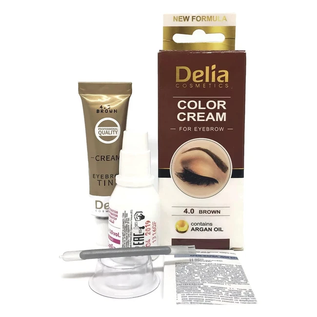 Kit de tinte para cejas y pestañas profesionales 15ml - Henna negra/marrón oscuro/gris/marrón