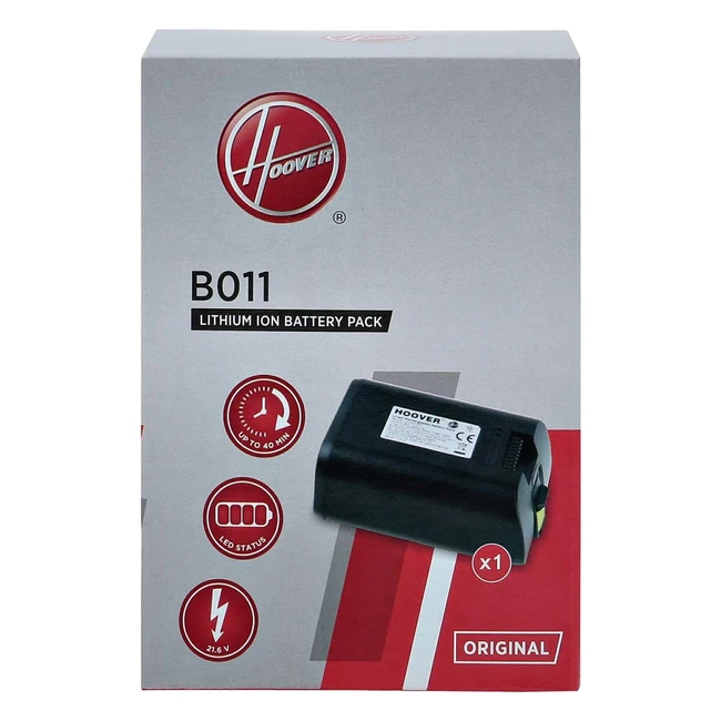 Hoover B011 Lithium Vacuum Cleaner Battery - High Suction Power for Hoover H-Free 500 Vacuum Cleaner