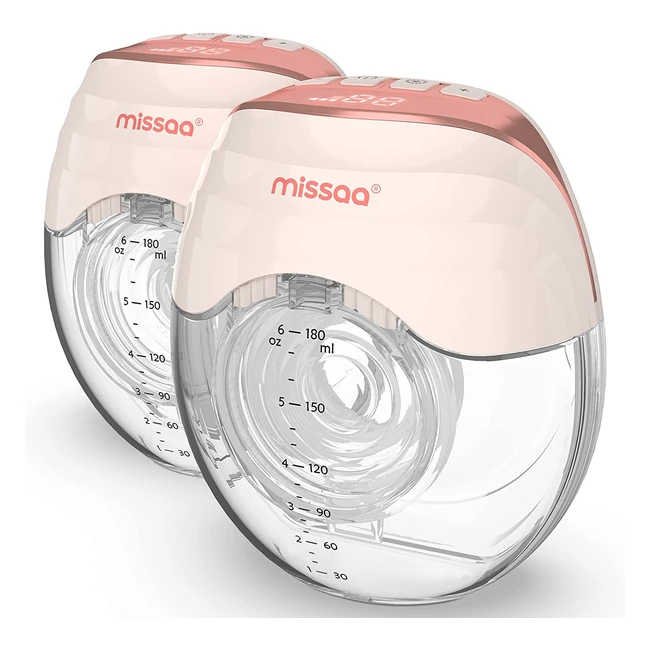 Tire-lait électrique Missaa léger et fin - 3 modes, 8 niveaux, sans fil, mains libres, efficace et doux