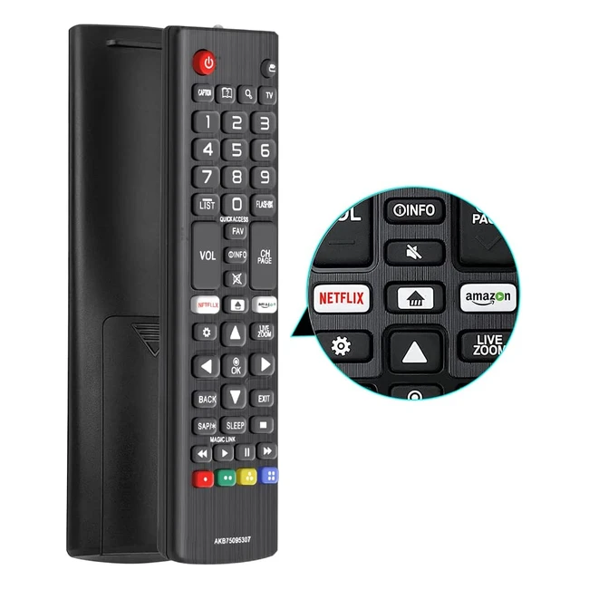Télécommande universelle LG AKB75095307 - Compatible avec tous les téléviseurs LG Smart TV - Haute qualité et performance