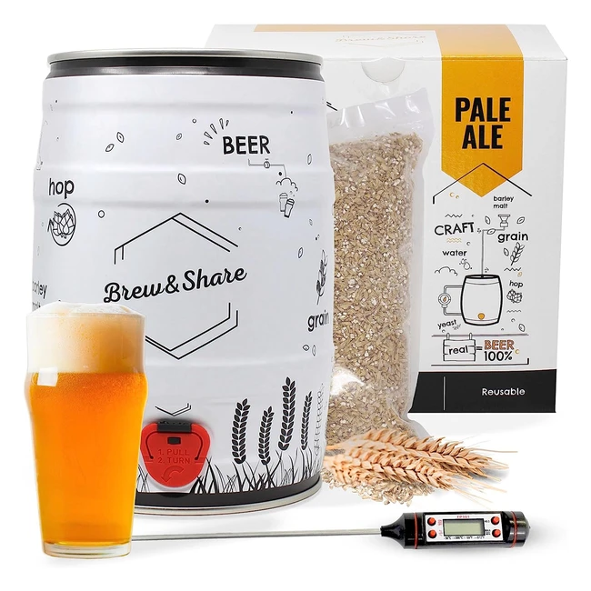Kit per fare birra Pale Ale BNKR Beer Brew Share la tua birra in 2 settimane