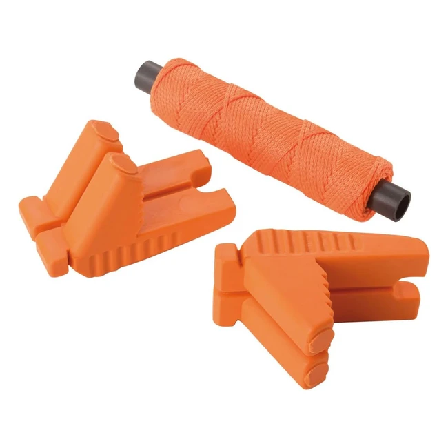 Spear Jackson 10701S08 Rubber Blocks & Line - Lightweight, Robust, Fluorescent Orange/Blue