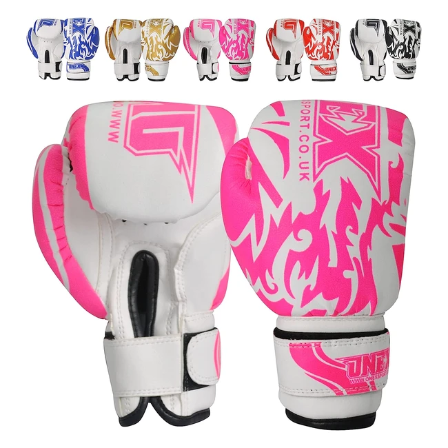 Onex Kids Boxing Gloves - 6oz Training Punching Sparring Bag Fight Gloves for Juniors