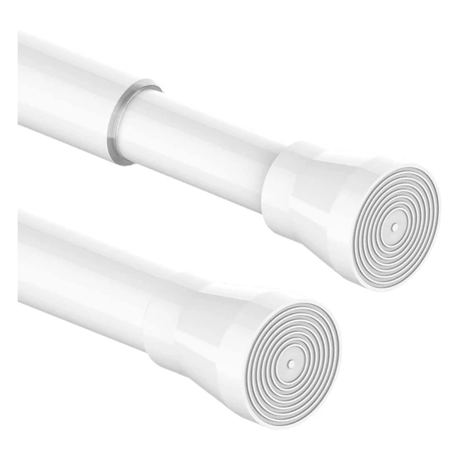 Easy-Fit Shower Curtain Tension Rod - Rust-Free Stainless Steel - 70-120cm - No Drilling Required