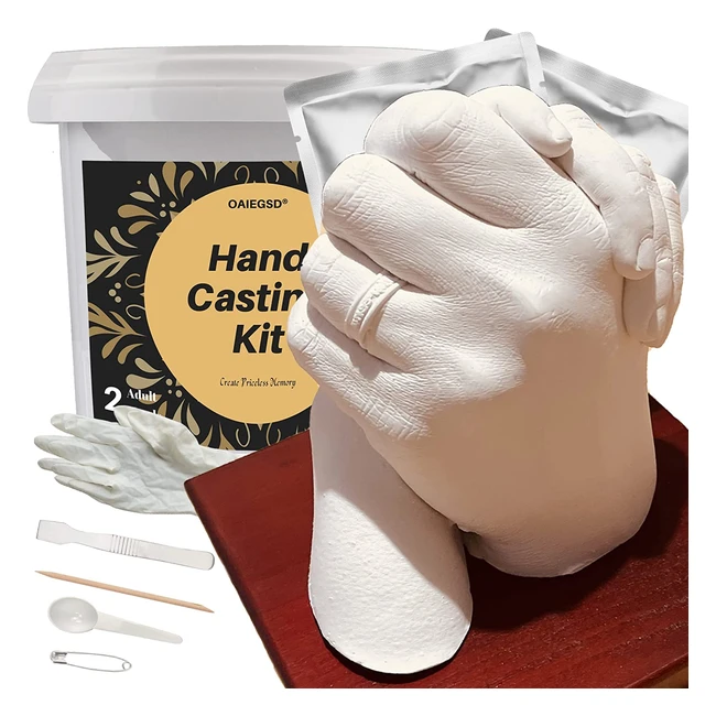 Hand Casting Kit for Couples - Perfect Gift for Weddings, Anniversaries, and Valentines Day