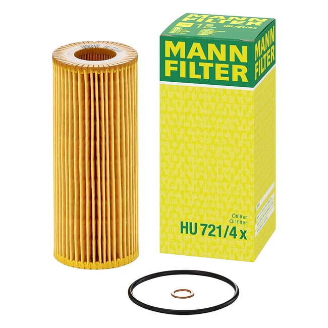 Filtro de Aceite Mannfilter HU 7214 X - Juego de Filtro y Juntas para Automóviles